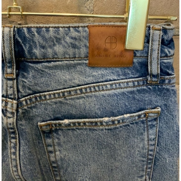 ANINE Bing Betty distressed Jean in True Blue Sz 26 - Picture 7 of 8